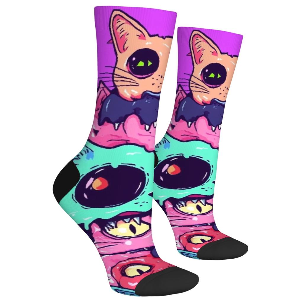 Kapryśne Kreskówkowe Skarpety załogowe Zabawne Nowatorskie Obuwie dla Dorosłych Odważne Wzory Całodzienny Komfort
