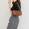 Vintage Brown Leopard Print Bag Canvas Bag Women'S Autumn And Winter Shoulder Underarm Bag Tote Bag