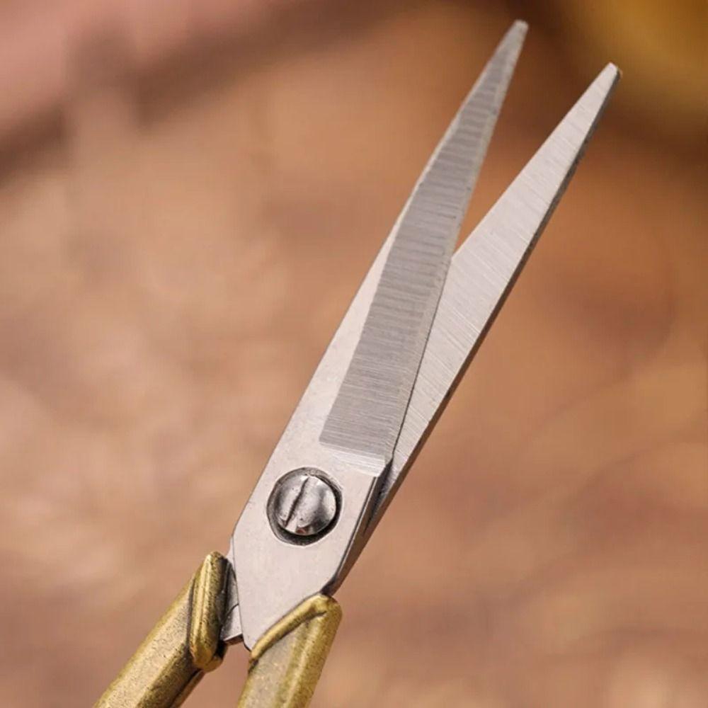 Stainless Steel Retro Scissors Antique Design Thread Cutter Embroidery Scissors  Fishing Activities