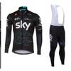 Men Women Cycling Jersey Set Long Sleeve Bib Shorts Breathable Moisture Wicking Mountain Road Bike