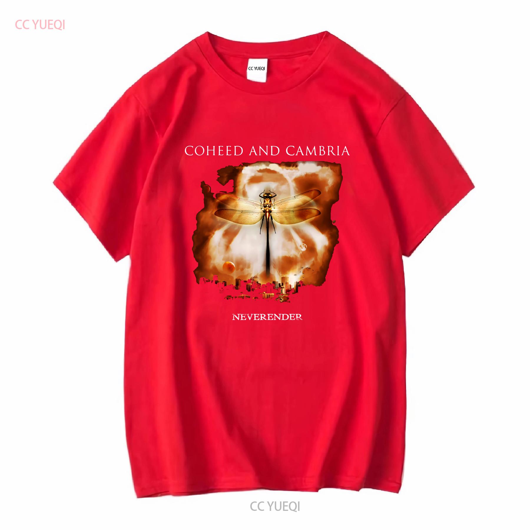 COHEED AND CAMBRIA NEVERENDER T Shirt Cotton S 5XL BO567 vintage Washed graphic homme Unisex Casual Versatile Stretched S