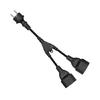 16A 4.8MM Power Splitter Cable Male to Female European Connector 30CM Design