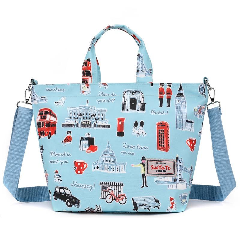 Модная женская сумка летняя новая с принтом нейлоновая сумка сумка через плечо сумка-мессенджер легкая мама