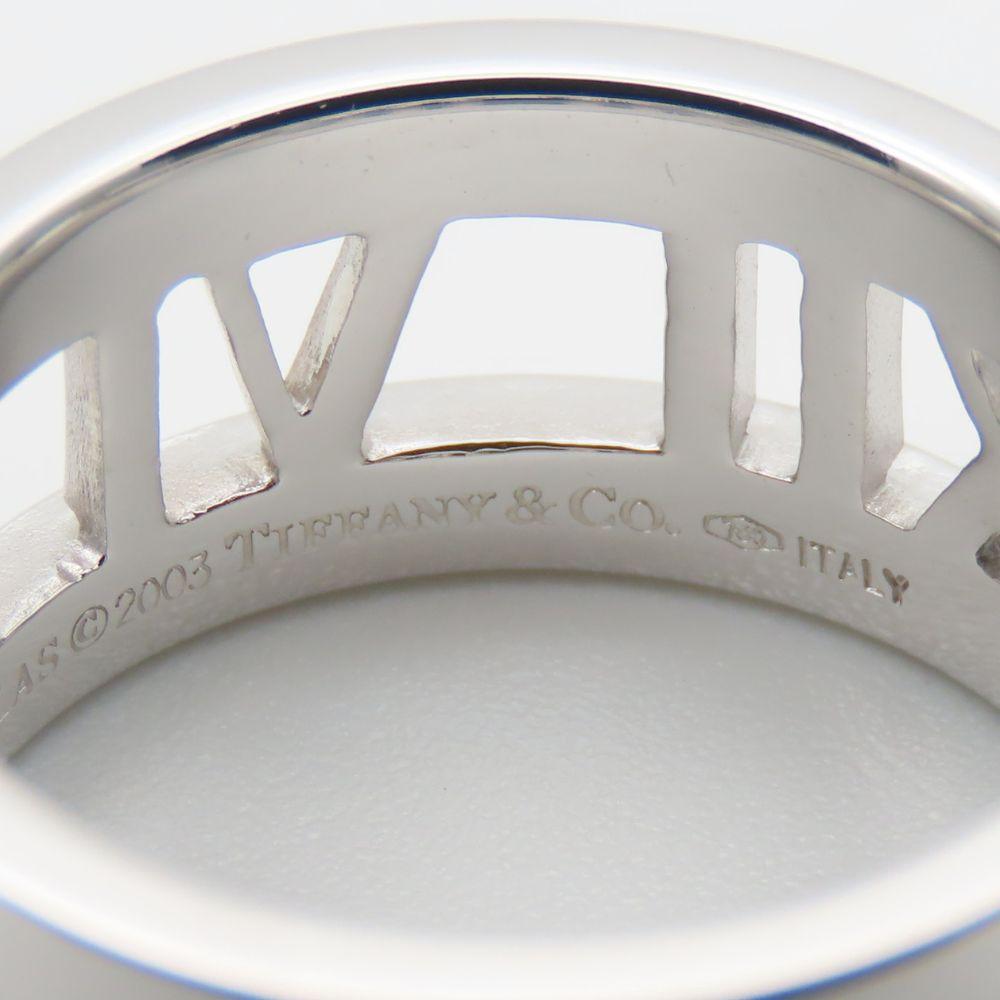 Gebraucht TIFFANY&Co. Ring Atlas EU#48.5 K18 Weißgold/Diamant 7.4g Weißgold offen