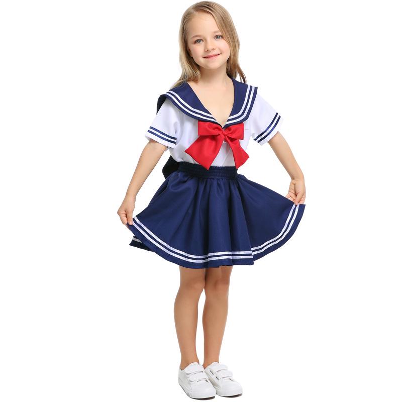 Marine Matrose Schuluniform für Kinder - Cosplay Kostüm für Mädchen