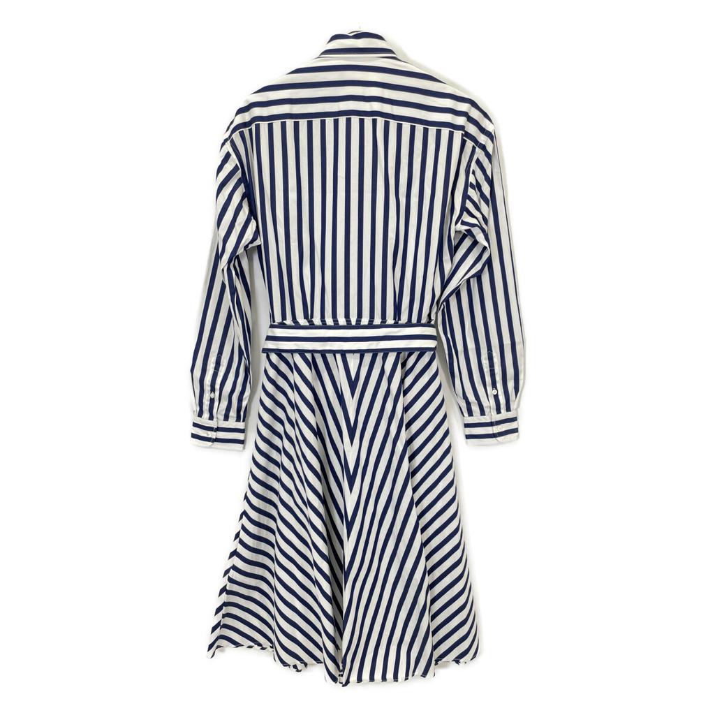 Polo Ralph Lauren Blue X White Striped Shirt Dress Dress 6 Blue X whiteUsed