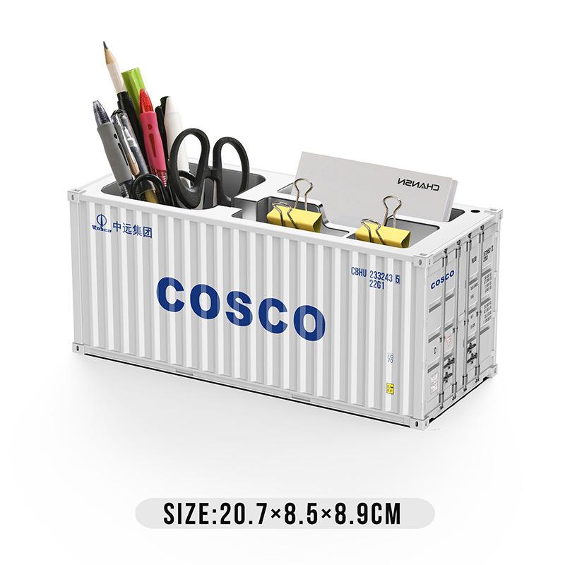 Mini 1:30 Scale Desktop Pen Holder & Business Card Storage Box with Custom Logo