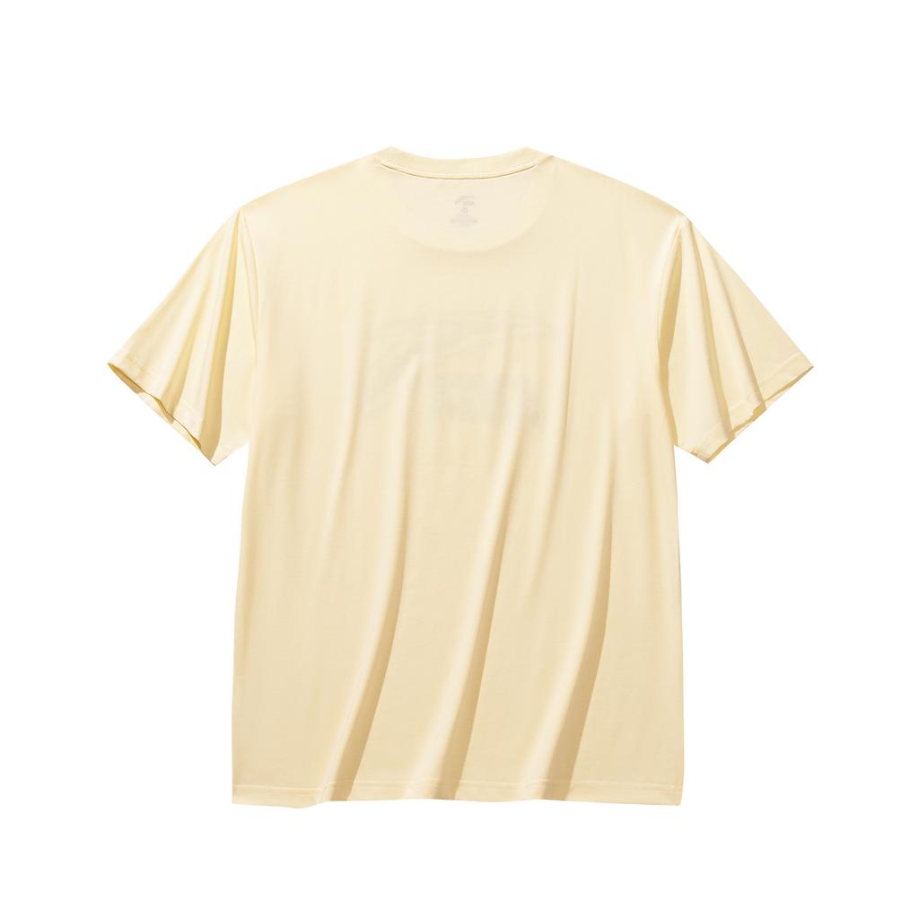 Anta Casual Loose Life Short Sleeve Knit Top T-Shirt Summer 2026 Unisex Tops Banana-Yellow 972628117-2