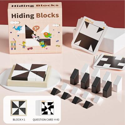 3D Bulmaca Ahşap Uzay Düşünme Hayal Mantık Oyunları çocuk Matematik Eğitici Oyuncaklar BoardHediyeler Çocuklar Için DIY