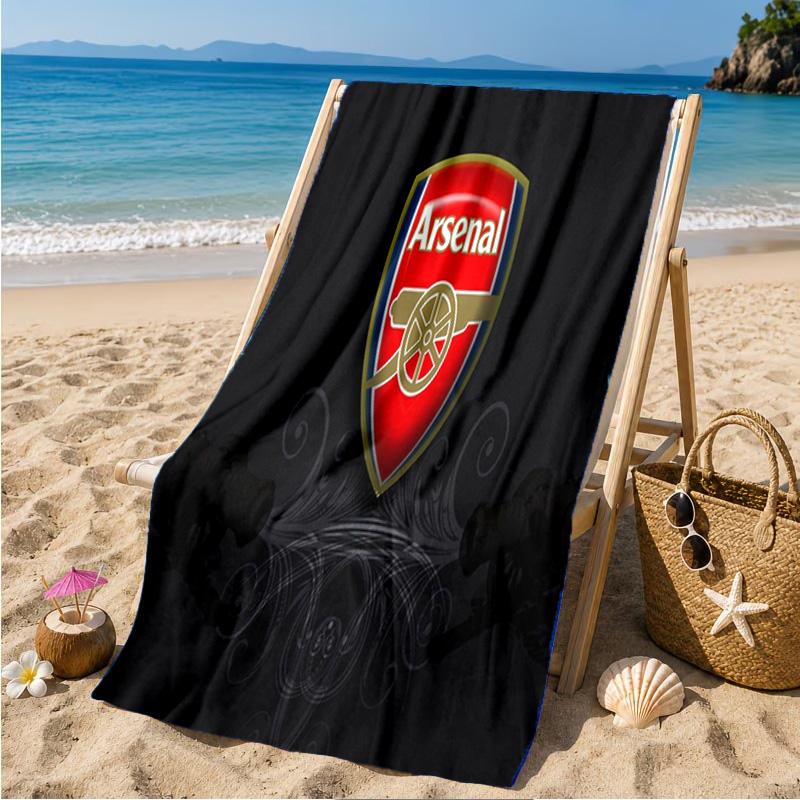 Arsenal Celebration Moment Beach Towel Microfiber Beach Towel, Lightweight and Quick-Dry, for Summer Travel, Swimming Pool Fan Birthday Gift