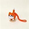 Soft Cute Knitted Kitten Keyring Handwoven Small Cat Doll Keychain  Unique Gift
