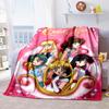 1PCThe Sailor Moon Cartoon Flannel Blanket Is Soft and Warm, Suitable for Use In Bedrooms, Living Rooms, Beds, Travel, Camping,