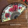 Plastic Ribs Spanish Folding Fan Lace Trim Edge Handheld Fan Elegant Dance Prop Fan  Gift