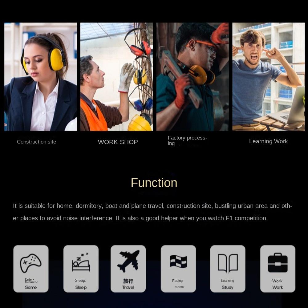 Noise Canceling Ear Protector Foldable Ear Defenders Hearing Safe Protection  for Kids/Adults