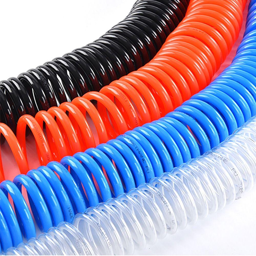 Flexible Air Compressor Hose Tube Multiple Colors Spiral Pipe PU Recoil Air Tube