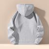 Men's Half Zipper Hooded Hoodies Solid Color Long Sleeve Sweatshirts Autumn Loose Sport Warm Sweats Fashion Casual Pullover