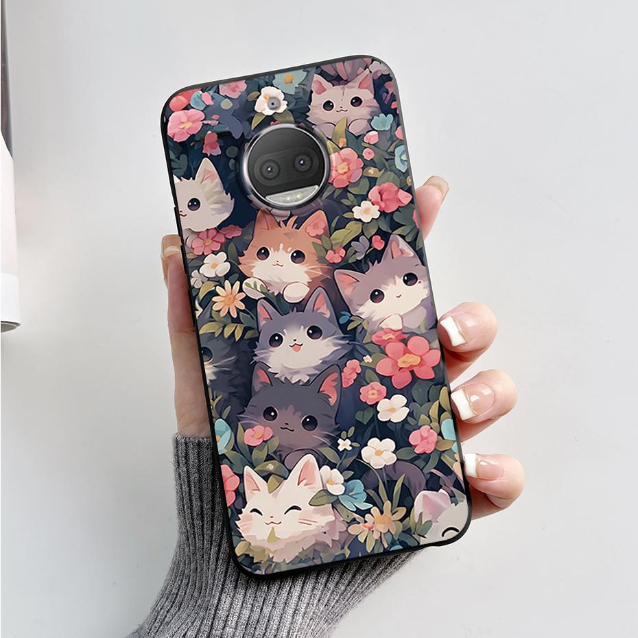 Matte Soft TPU Case For Motorola Moto G5 G5S Plus G5Plus G5SPlus Phone Case Stylish Pattern Silicone Ultra Slim Back Cover Funda G5S