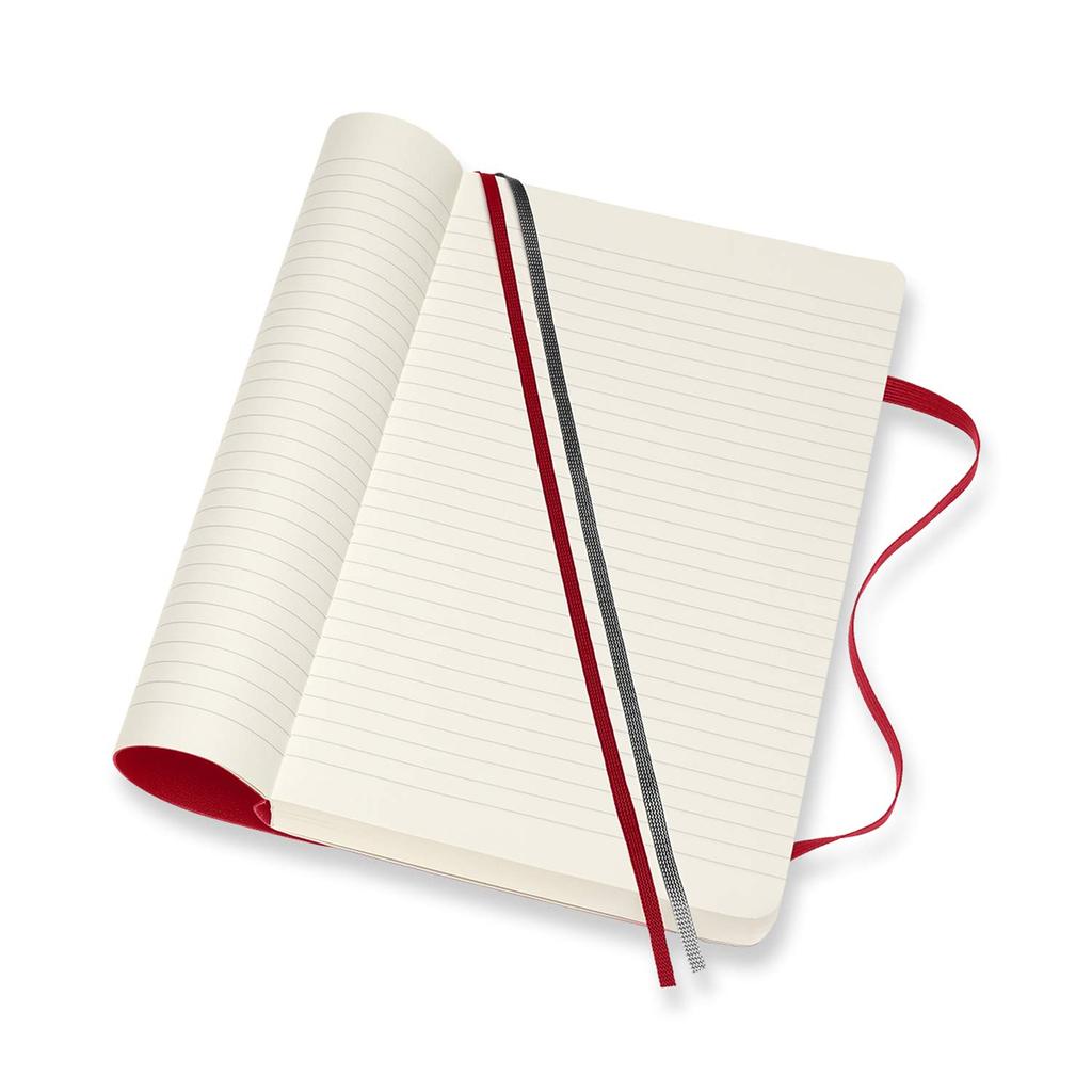 Moleskine Notebook Classic Expanded Notebook Soft Cover Ruled Large Size wide x 21cm Scarlet Red QP616EXPF2 (400 pages) (13cm long)