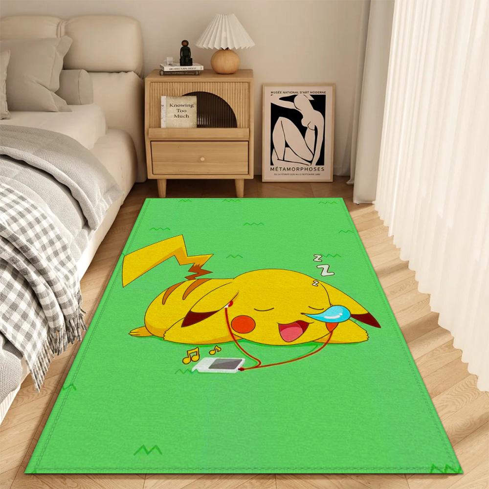 

Fashion Entrance Mat Kitchen Carpet Living Room Rugs Decoration P-pikachu Super Absorbent Bathroom Rug Doormat Front Door Bath 40x60cm