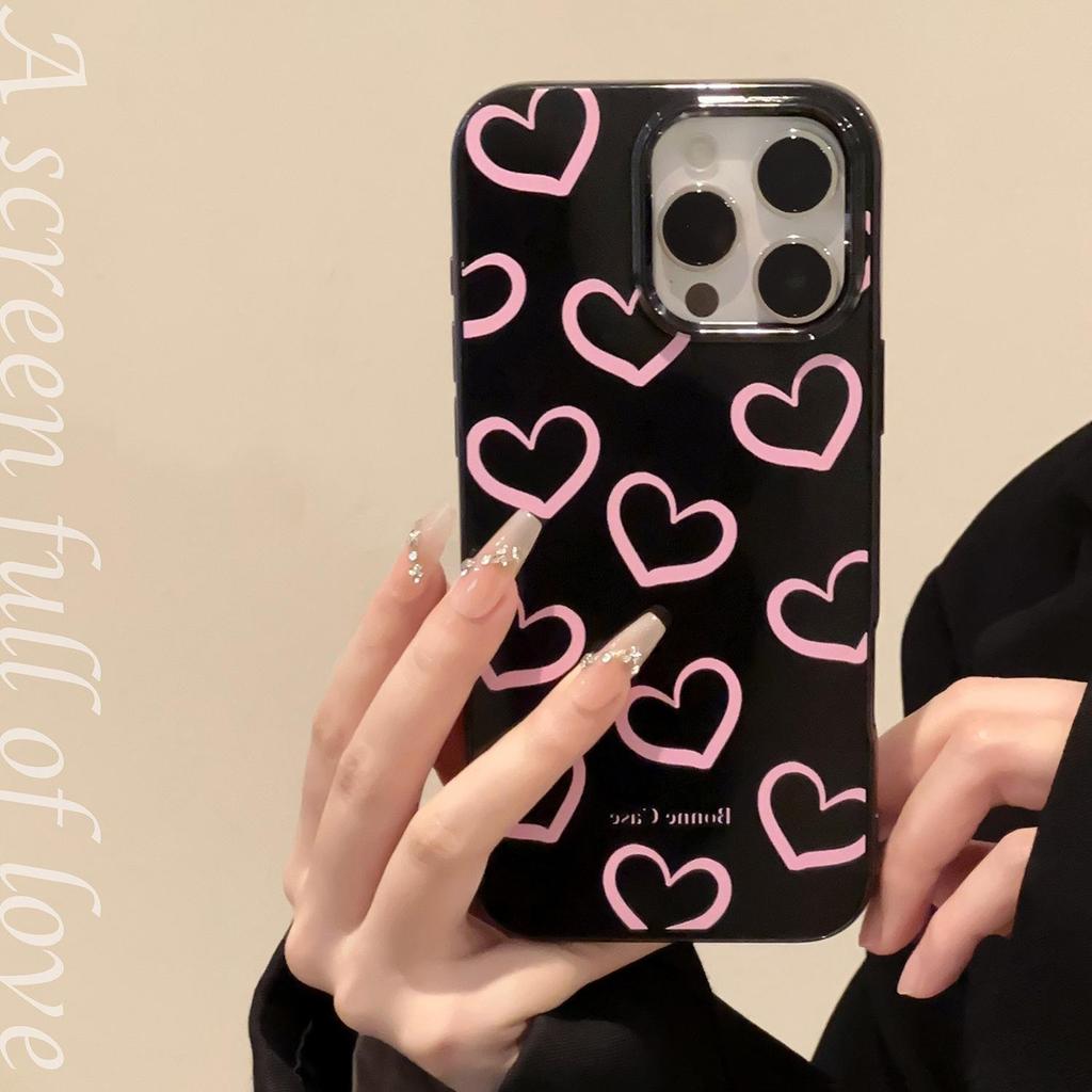 Pink Heart Phone Case for iPhone 17 and iPhone 17 Pro Max