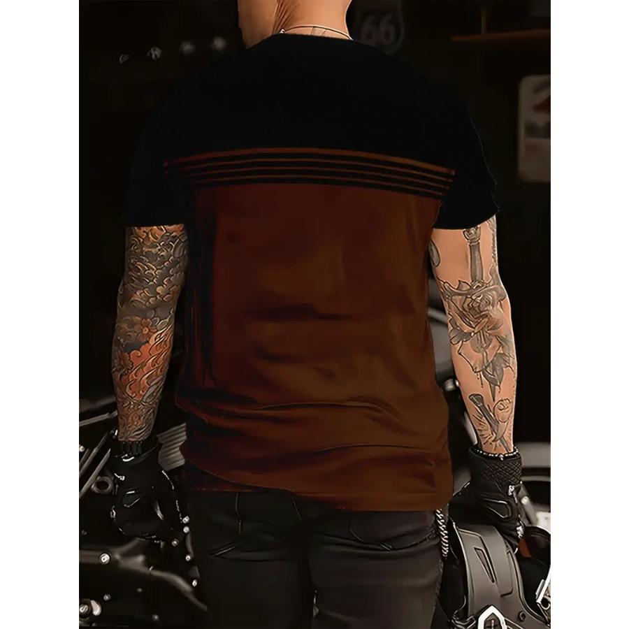 3D Digital Print Short Sleeve T-Shirt Men's Novelty T-shirts