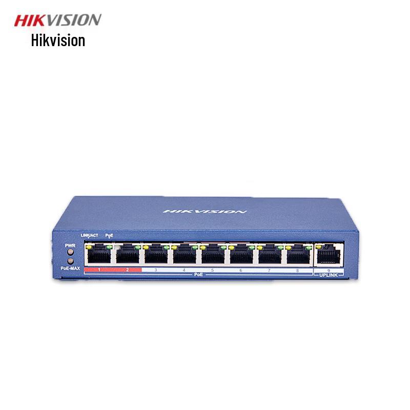 

Hikvision DS-3E0109P-E(C) 9-Port Fast Ethernet Unmanaged PoE Switch CN plug (adapter included)
