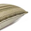 Vintage Classical Soft Heavy Chenille Beige Stripe Pipping Square Pillow Case Sofa Cushion Cover 45 x 45 cm 1 Piece Pack
