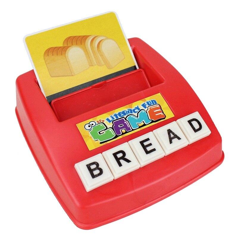 Passende Buchstaben Spiel Rechtschreibung Lesen Englisch Alphabet Holzbuchstaben Karte Match-Spiel Kinder Vorschule Lernen Sprache Spielzeug
