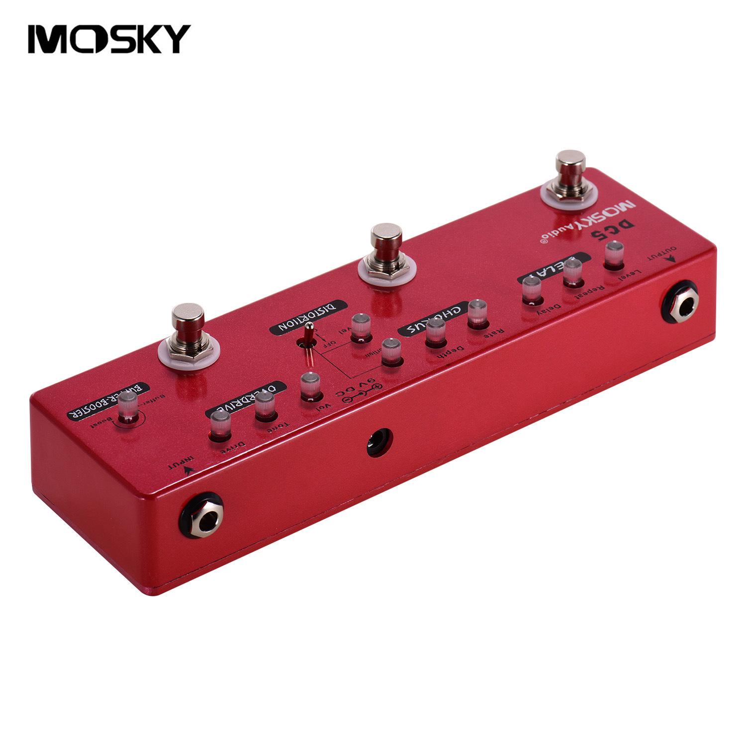 MOSKYAUDIO DC5 Универсальная педаль эффектов красный