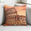 The ColosseumM RomeE Pillow Case Square DoubleSided Sofa Cushion Cover Bedroom Bedside Pillow Gift