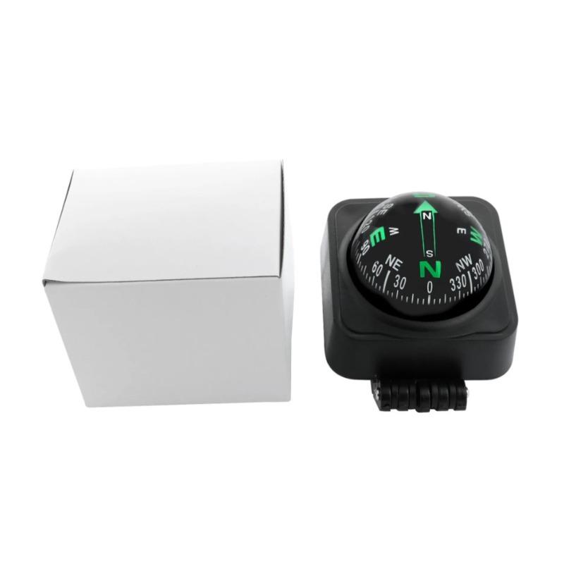 Car Compass Dashboard Compass with Slope Meter Two-in-one Foldable High-precision Navigation Car Compass Ball Navigation Tool