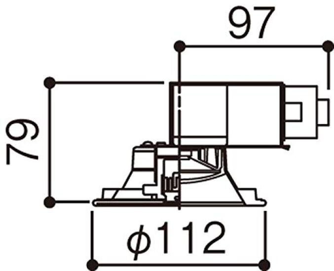 Panasonic Downlight LSEB9500LE1 Daylight White Non-dimmable