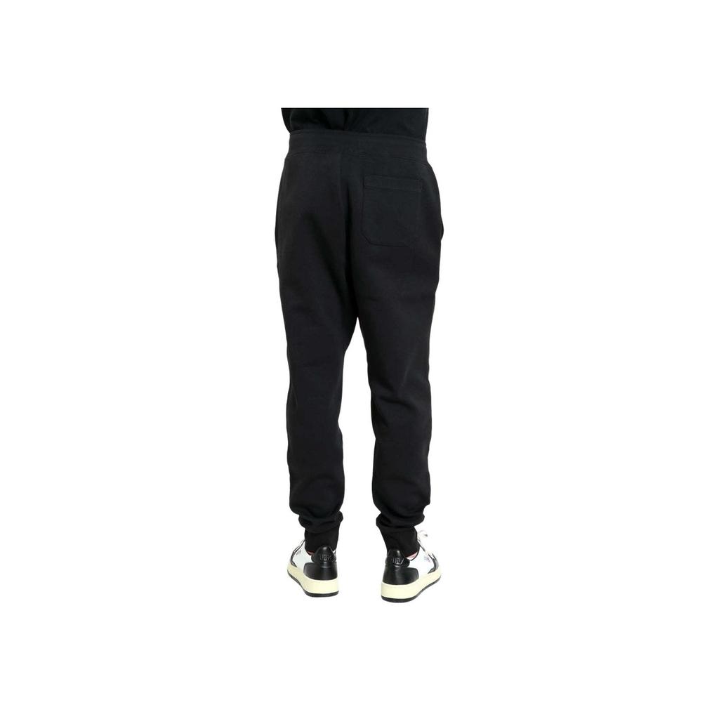 Polo Ralph Lauren FW22 Solid Color Logo Embroidered Elastic Waist Cuffed Sweatpants Men Sweatpants Black 710888283-001
