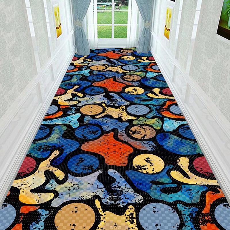 Europe Hotel Carpet Corridor Entrance/Hallway Anti-Slip Stairs Carpet Living Room Bedroom Rug