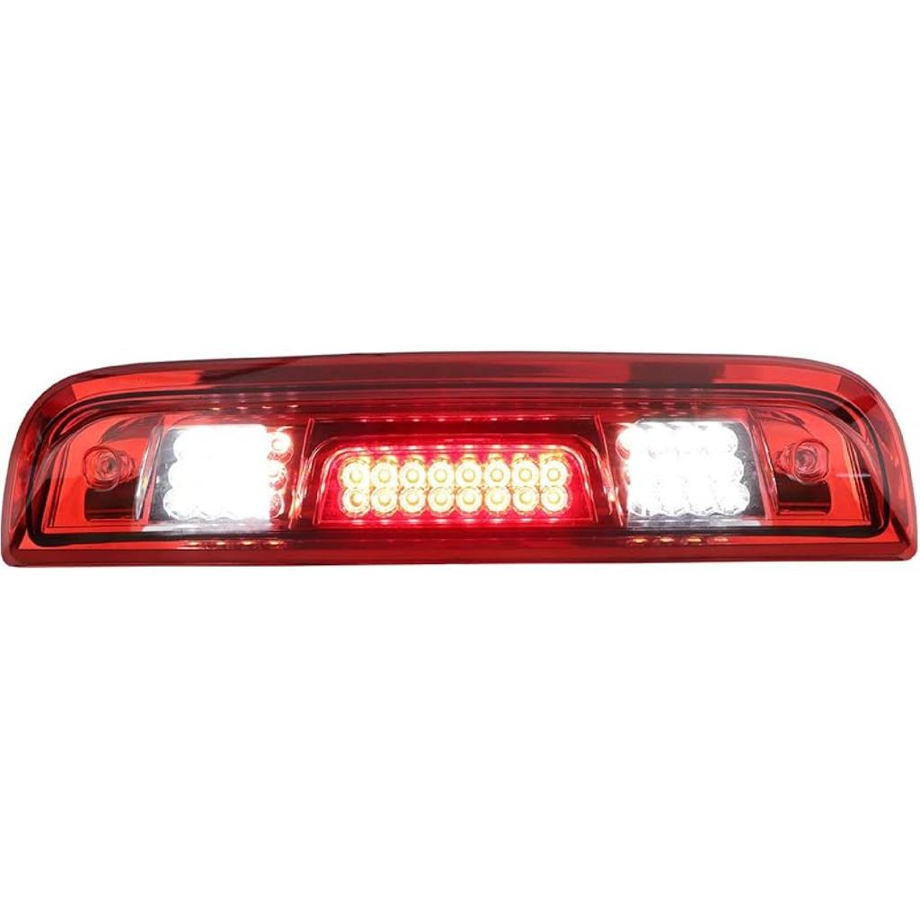 Tresound LED Third Brake Cargo Light For 2014-2018 Chevy Chevrolet Silverado & GMC Sierra 1500 2500HD 3500HD Rear High Mount Stop Lamp Red Lens