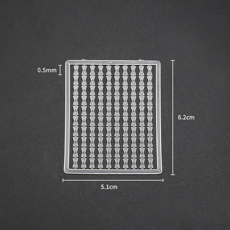 10Cards/Lot 1000Pcs Carp Fishing Hair Stops For Bait Dumbell Shape Small Fishing Bobber Stop Bead Fishing Tackle
