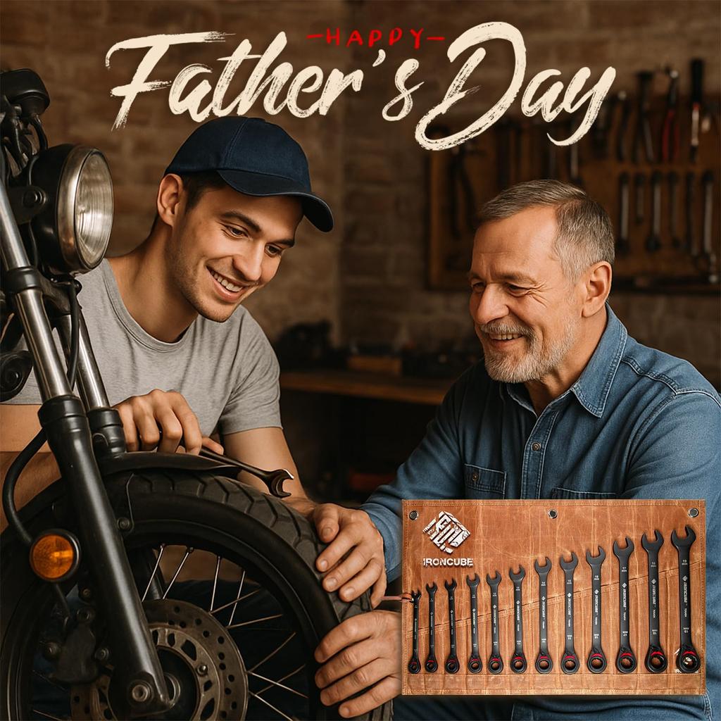 Ratsche für Heimwerker Praktisches umkehrbares Schraubenschlüssel-Set Robuste schwarze Stahl-Oberfläche mit Wachs Perfektes Tagesgeschenk 72-Zahn Mechaniker, Aufbewahrung