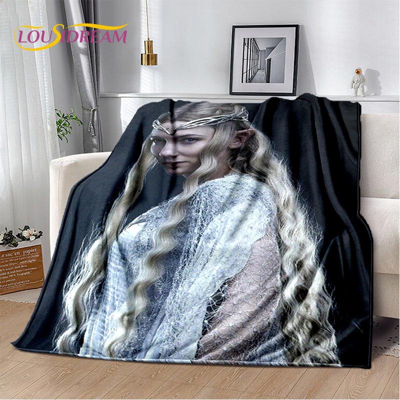 L-Lord of the Rings H-Hobbit Soft Plush Blanket,Flannel Blanket Throw Blanket for Living Room Bedroom Bed Sofa Picnic Cover Kids