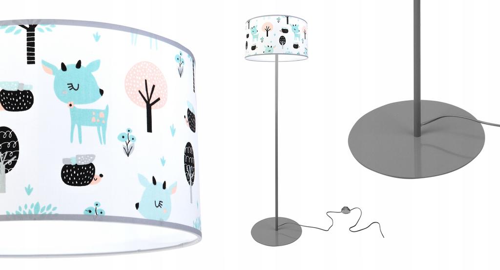 Children'S Loft Floor Lamp, Lampshade, Pattern, Led