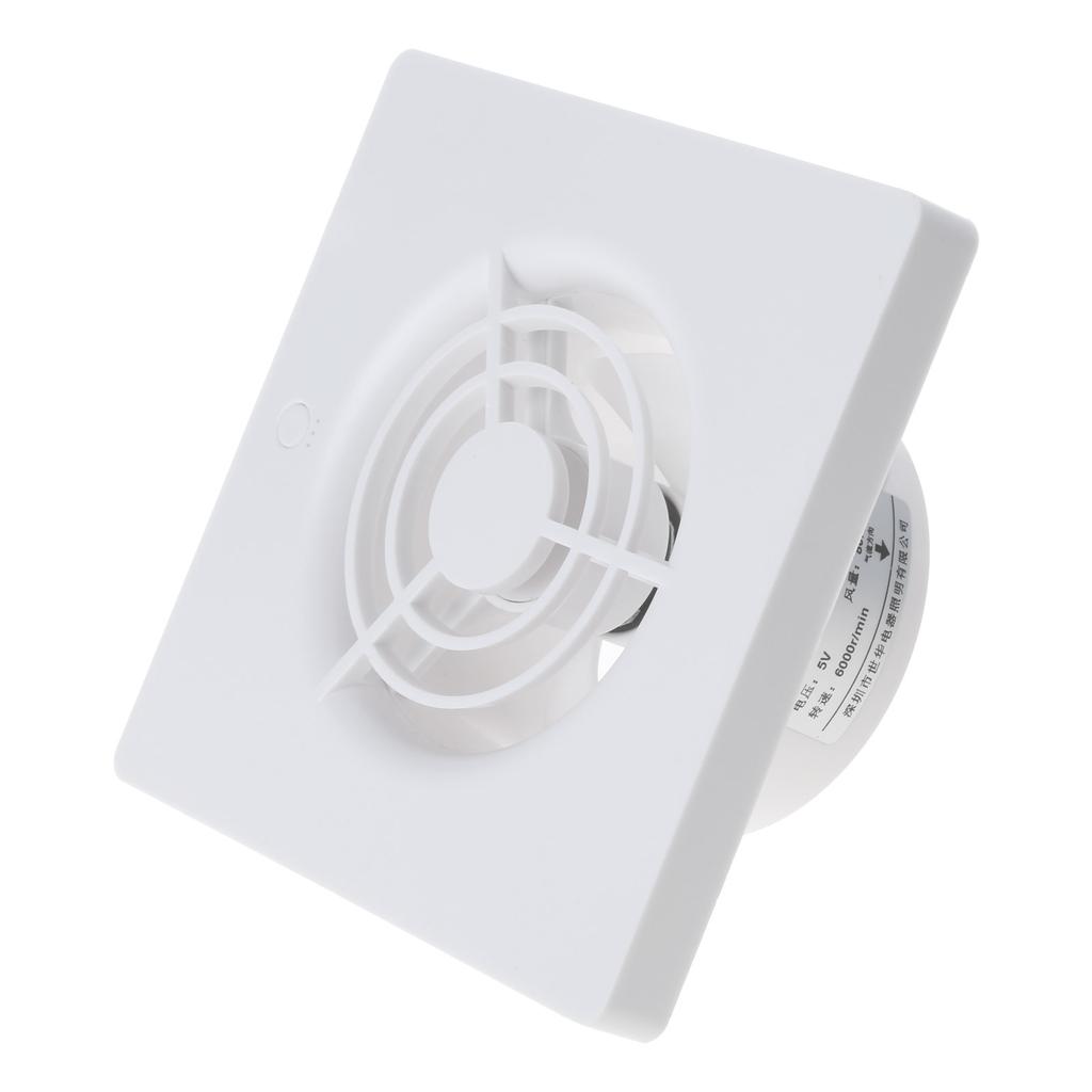 Ansauggebläse für Rauchabzüge, 4 W, Mini-Rohrventilator, 7,6 cm, 75 mm, 3 Geschwindigkeiten, einstellbare Luftabsaugung, Abluftbelüftung für Badezimmer