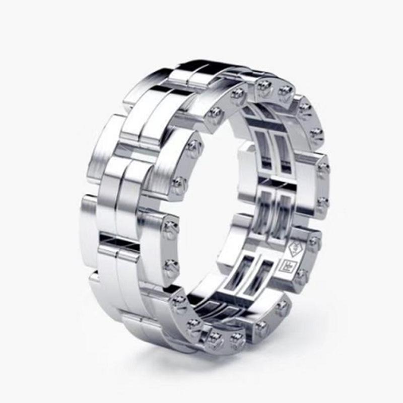 

New Creative Electroplating Ring European and American Fashionable Hand Jewelry for Men 13