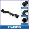 Radiator Hose No.17127639213 for BMW F26 X4 XDrive28i 15-18 Rubber Black 1Pc