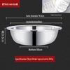 Stainless Steel Basin, Large/Extra-Large: Ideal for Washing Vegetables, Mixing Dough, or Bathing.
