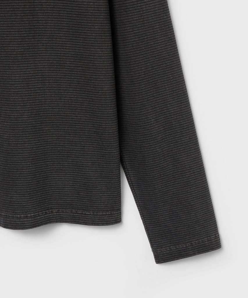 Bellie City Grunge Stripe Long Sleeve - Dyed Charcoal