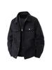 Men's Retro Corduroy Workwear Jacket: Casual American Style, Cool Lapel Top for Spring and Autumn.