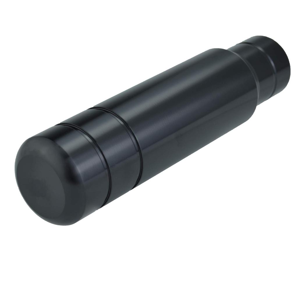 Abfer Auto Schalthebel 130mm Beschwert Aluminium Schalthebel Universal Schwarzer Knauf, Griff, 5-Gang Automatik, Passform,