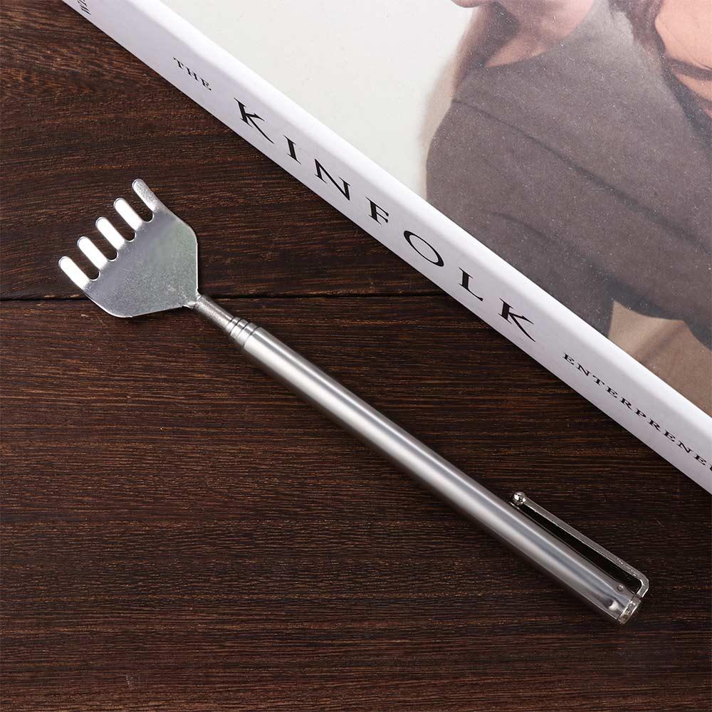 Back Massage Stainless Steel Massager Back Scratcher Tickle Stick Massage Tools Anti Itch Claw