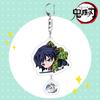 Demon Slayer Acrylic Keychain Tanjiro Nezuko Anime Double Sided Key Ring Accessories for Cosplay Set Gift Fans