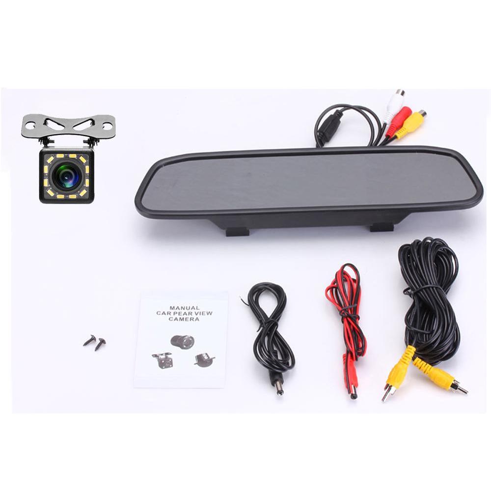 Buy 4.3" LCD Mirror Screen Car Rearview Mirror Monitor Auto Parking