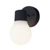 Compact Diffuse Black Indoor Wall Sconce Light, LAMPDESIGN Series, Model LGB81468BCE1